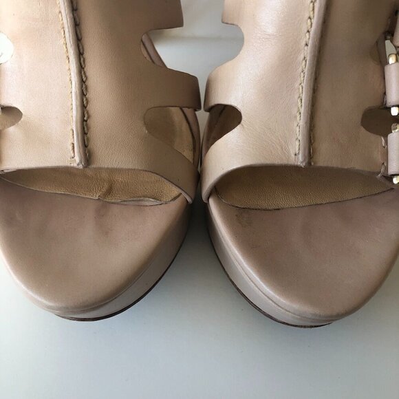 STELLA LUNA Nude Strappy Buckle Stiletto Heels Platform ankle boot sandal EU38 - Picture 16 of 16